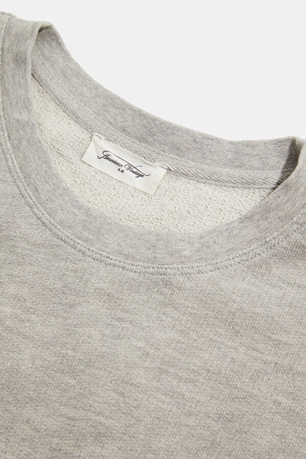 Oversize Light Gray Crew Neck Printed Men's T-Shirt 9