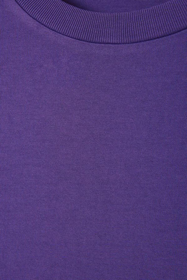 Relax Fit Purple Crew Neck Men's T-Shirt 5