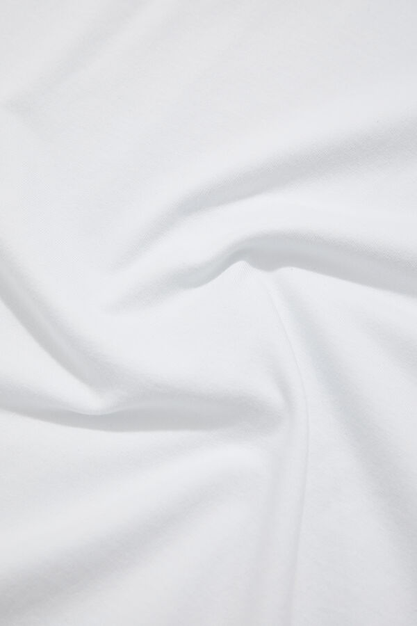 Relaxed Fit White Crew Neck Men's T-Shirt 4