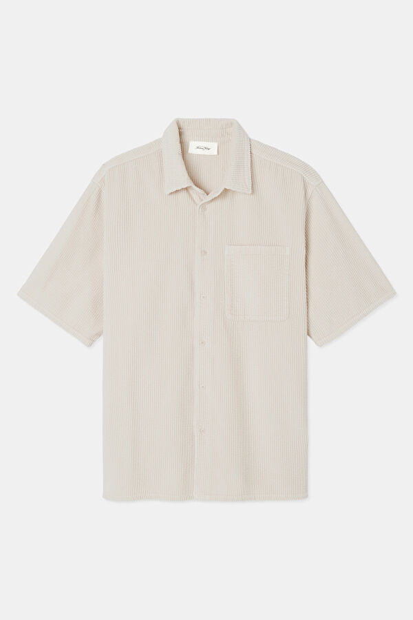 Relax Fit Ecru Men's Shirt