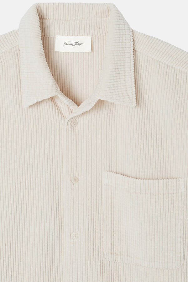 Relax Fit Ecru Men's Shirt 2