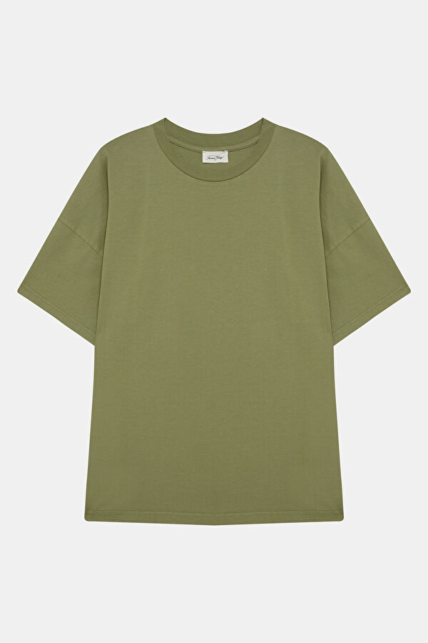 Relax Fit Khaki Crew Neck Men's T-Shirt
