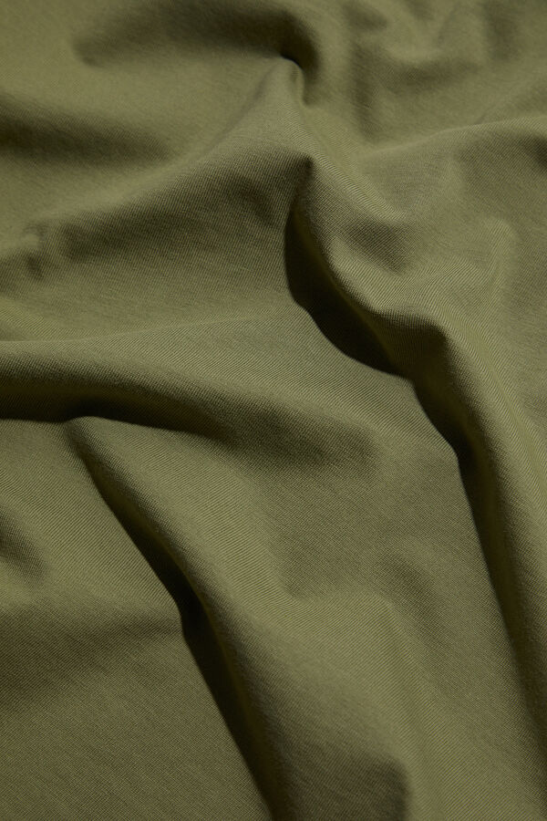 Relax Fit Khaki Crew Neck Men's T-Shirt 4