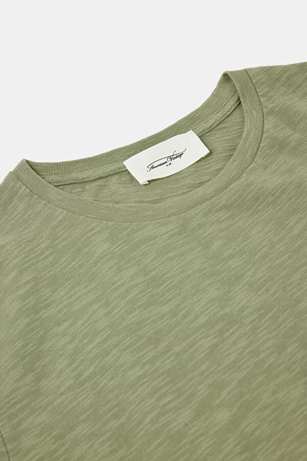 Relax Fit Khaki Crew Neck Men's T-Shirt 3