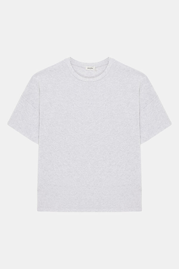Relax Fit Light Gray Crew Neck Men's T-Shirt