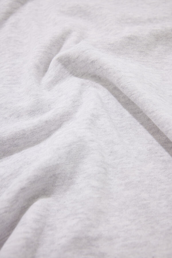 Relax Fit Light Gray Crew Neck Men's T-Shirt 4