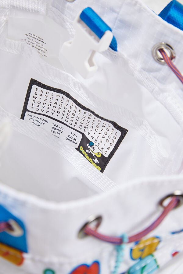 Doughnut Pyramid Tiny You-Niverse Series White Unisex Shoulder Bag 6