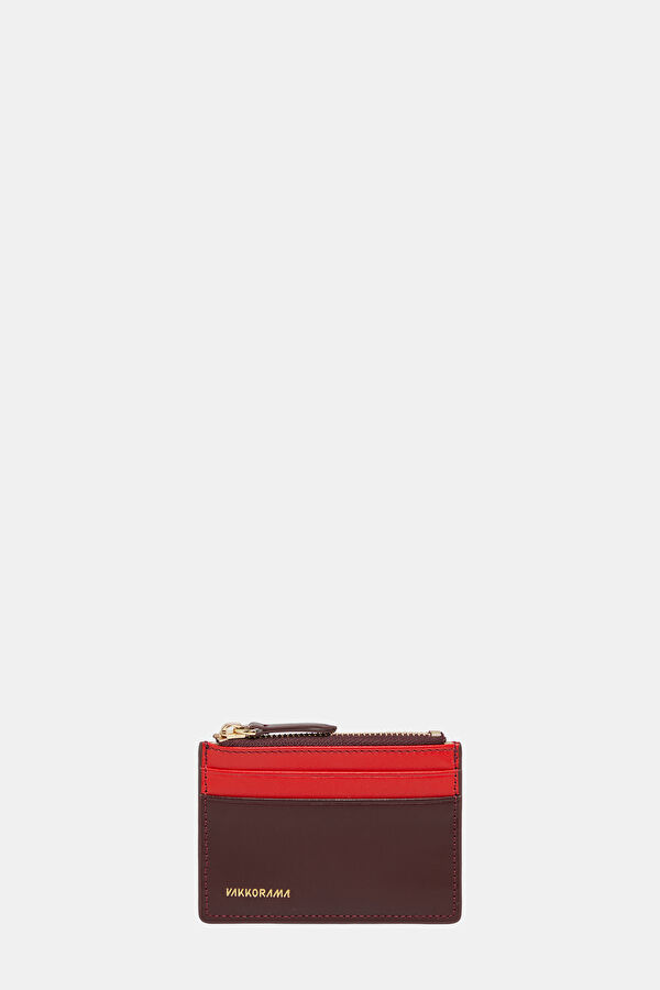Claret Red Card Holder