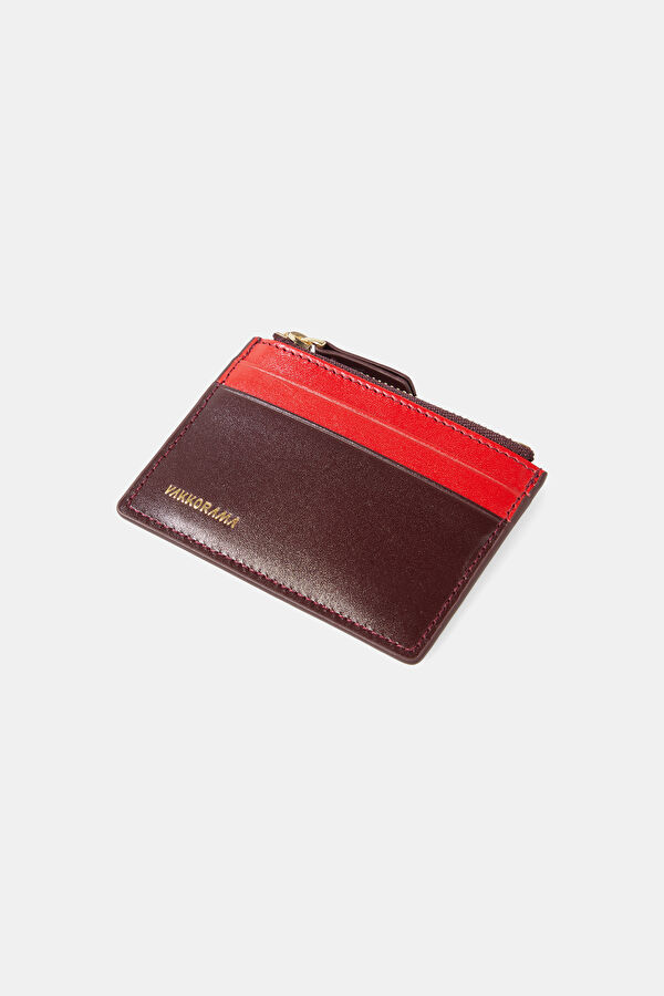 Claret Red Card Holder 3