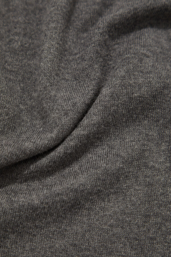 Relax Kalıp Antrasit Bisiklet Yaka Erkek T-Shirt 4