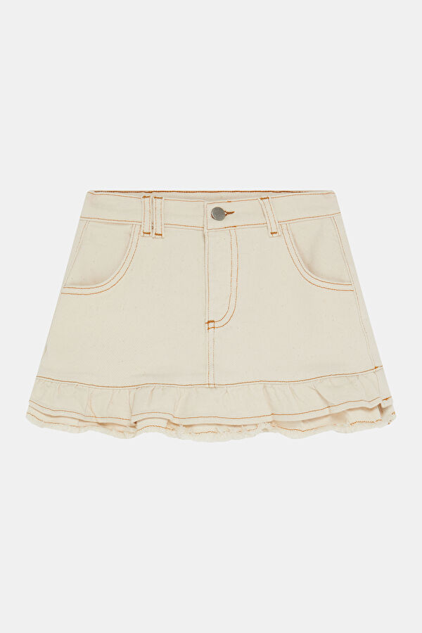 Beige Kids' Skirt