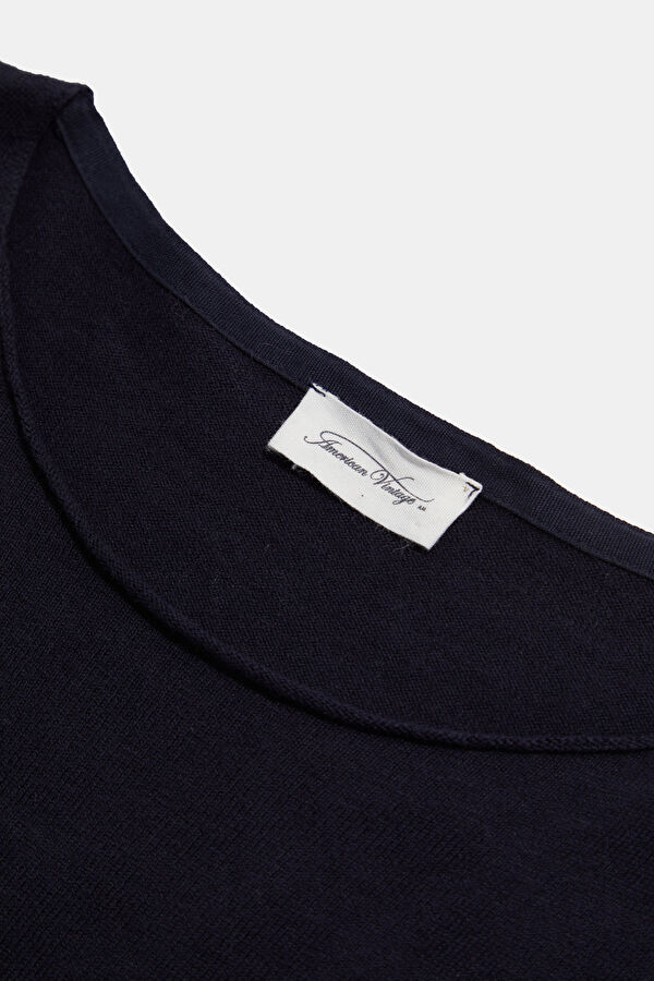 Relax Fit Navy Blue Crew Neck Men's T-Shirt 3
