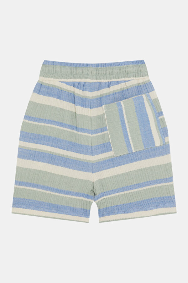 Blue Striped Kids' Shorts 2