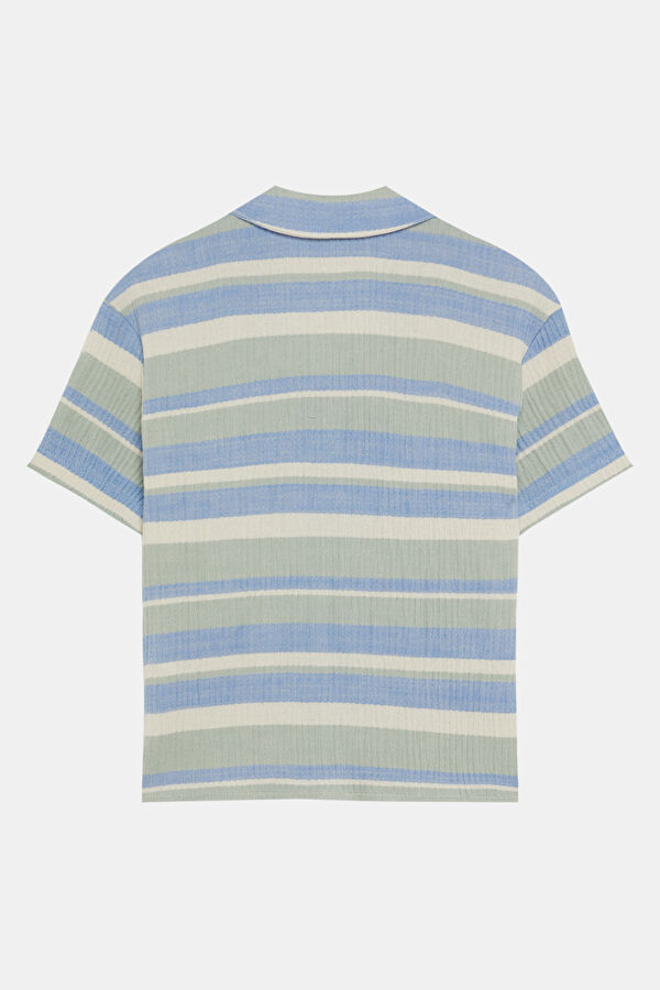 Blue Striped Kids' Shirt 2