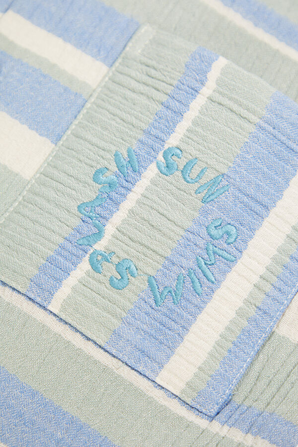 Blue Striped Kids' Shirt 4