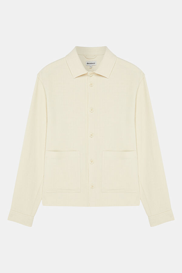 Men's Shirt with Off-White Texture