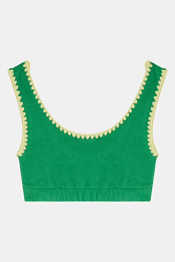 Turquoise Crew Neck Kids T-Shirt 2