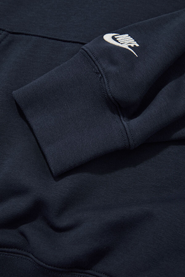 Lacivert Relax Kalıp Kapuşonlu Erkek Sweatshirt 4