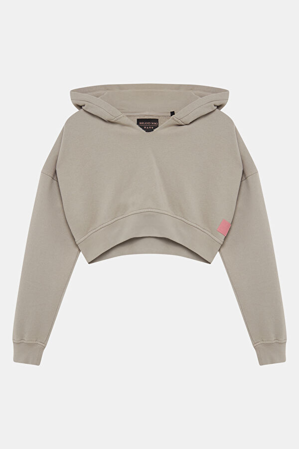 Bej Kadın Sweatshirt