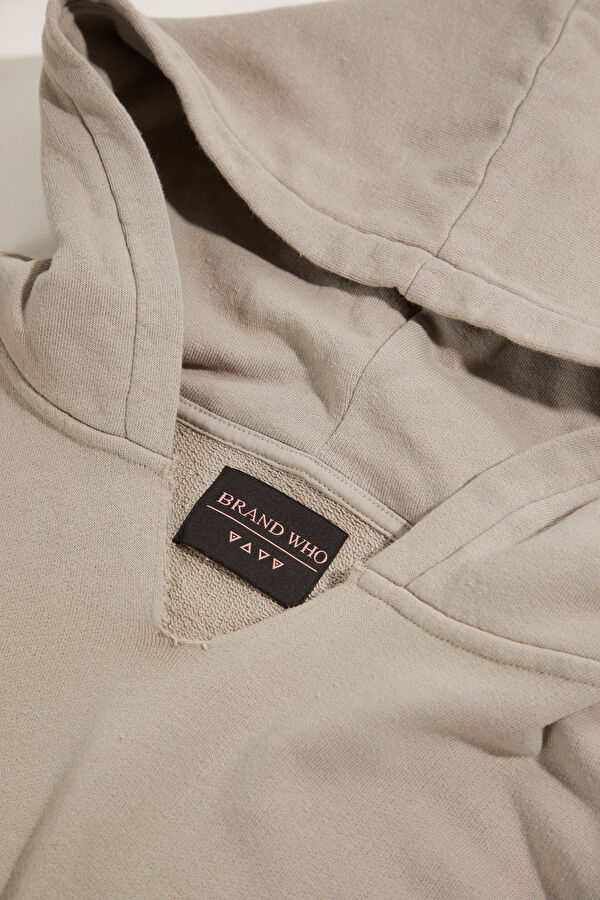 Bej Kadın Sweatshirt 3