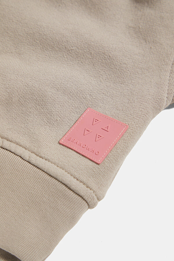 Bej Kadın Sweatshirt 5