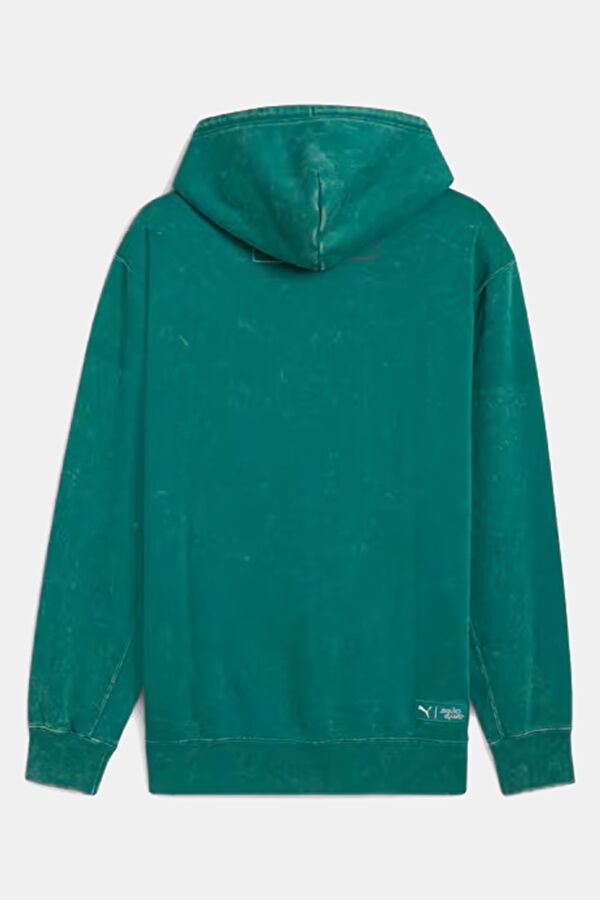 X Squid Game Graphic Yeşil Relax Kalıp Kapuşonlu Erkek Sweatshirt 2