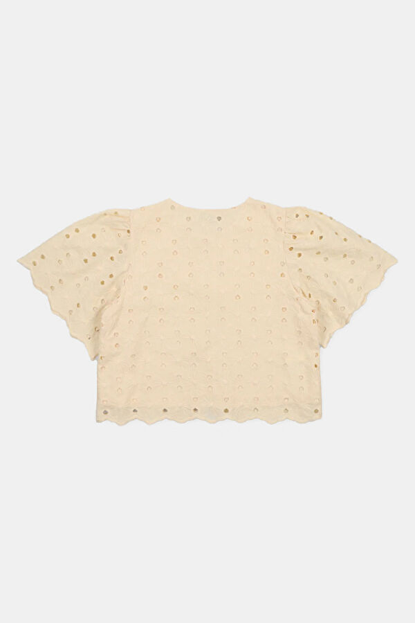 Blue Long-Sleeved Children's Blouse 2