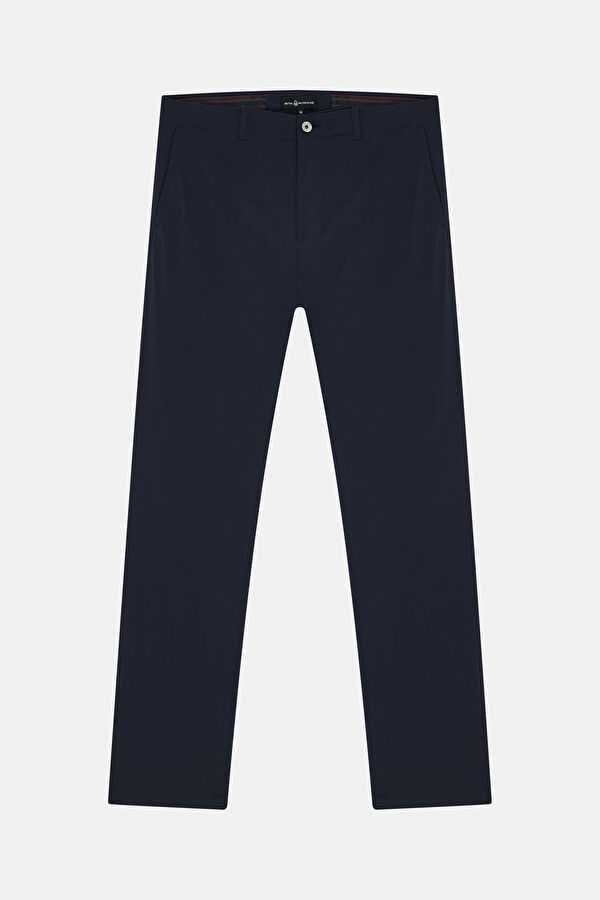 Navy Blue Straight Leg Men's Trousers