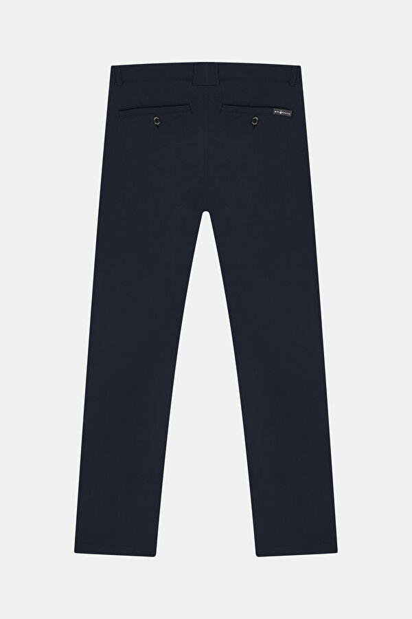 Navy Blue Straight Leg Men's Trousers 2