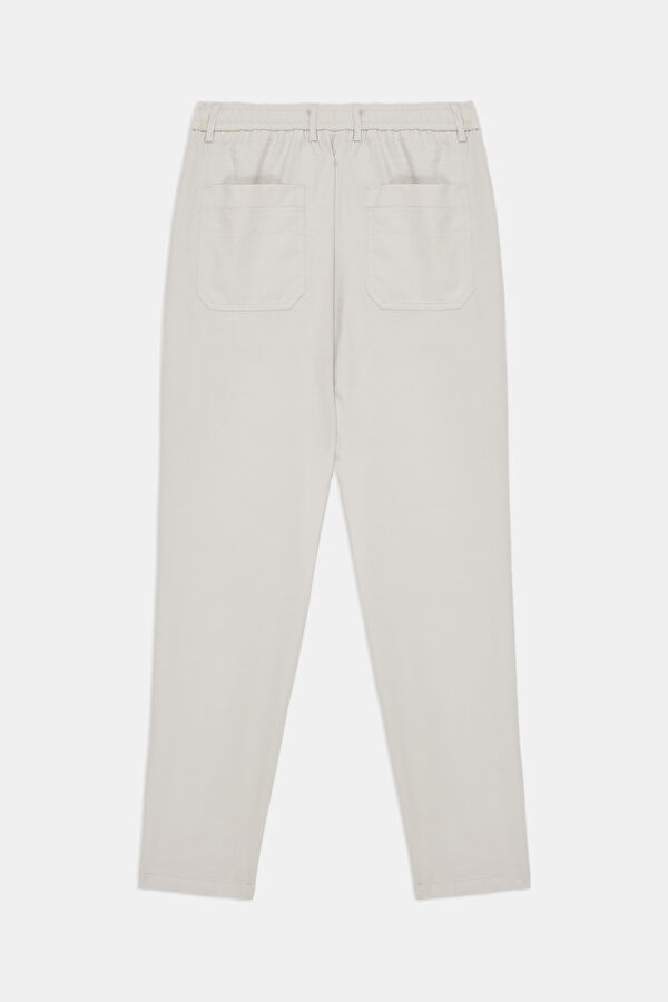 Stone Pipe Leg Rayon Men's Trousers 2