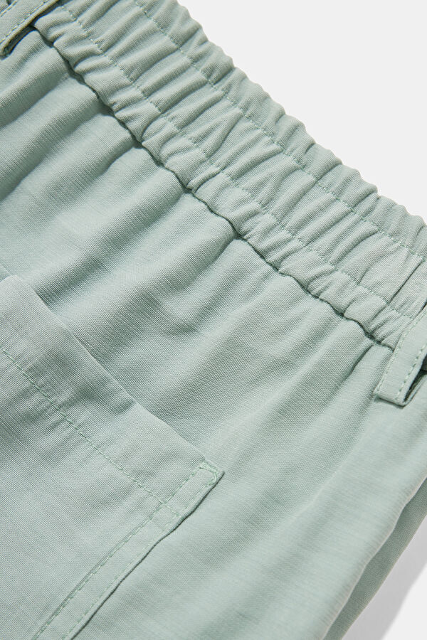 Mint Rayon Men's Shorts 4