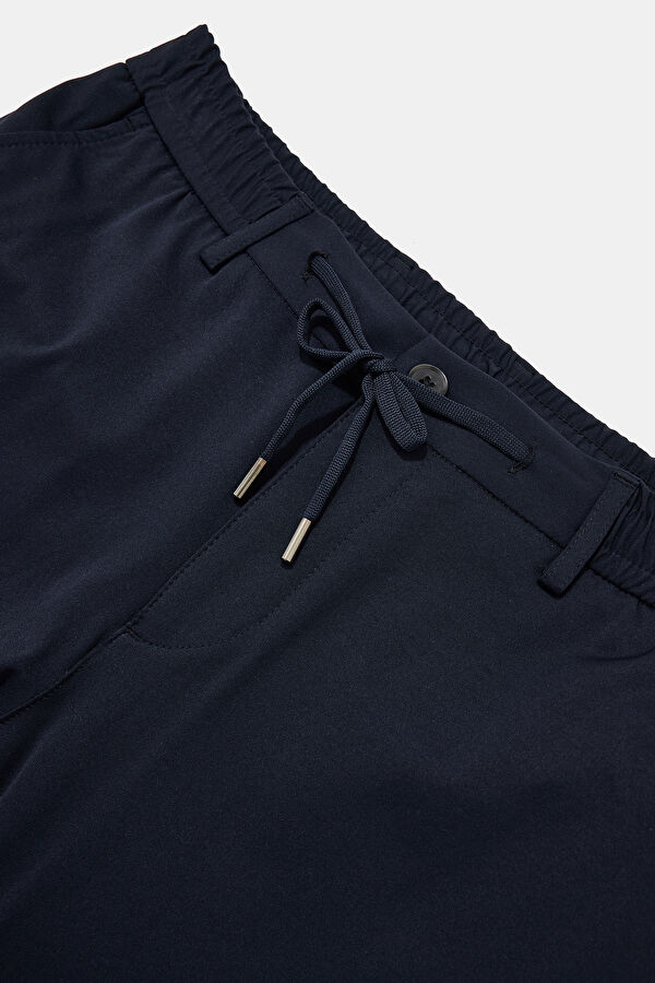 Navy Blue Straight Leg Men's Trousers 3