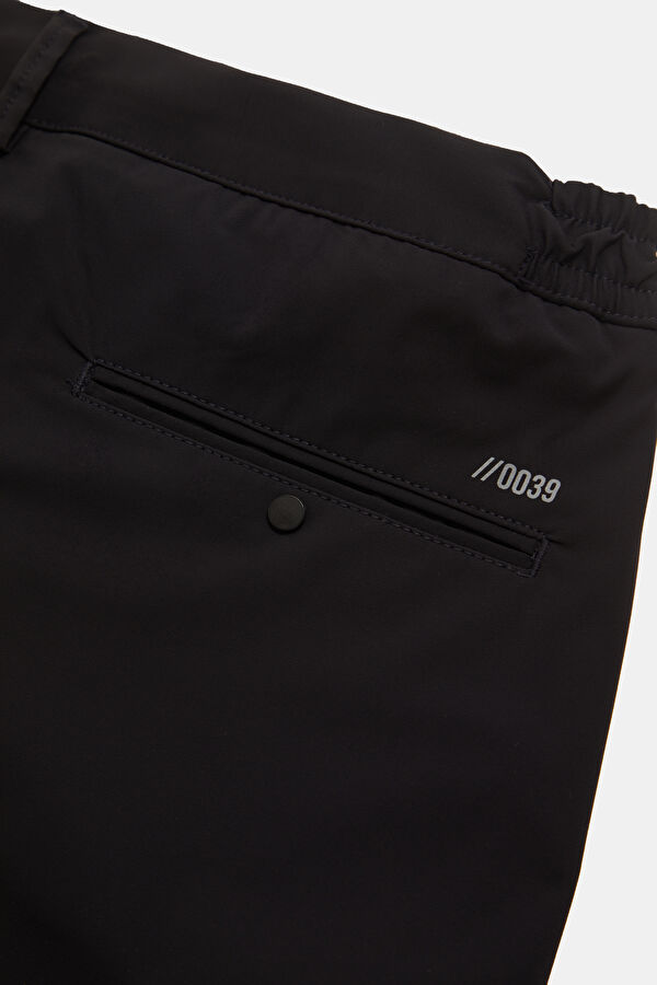 Navy Blue Straight Leg Men's Trousers 4
