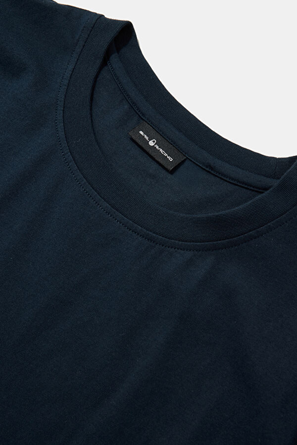 Navy Blue Crew Neck T-Shirt 3