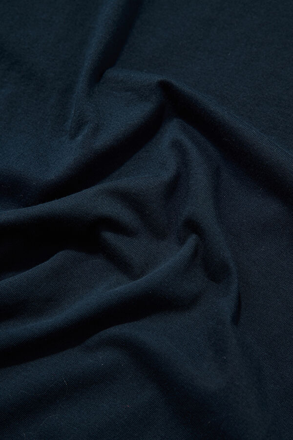 Navy Blue Crew Neck T-Shirt 4