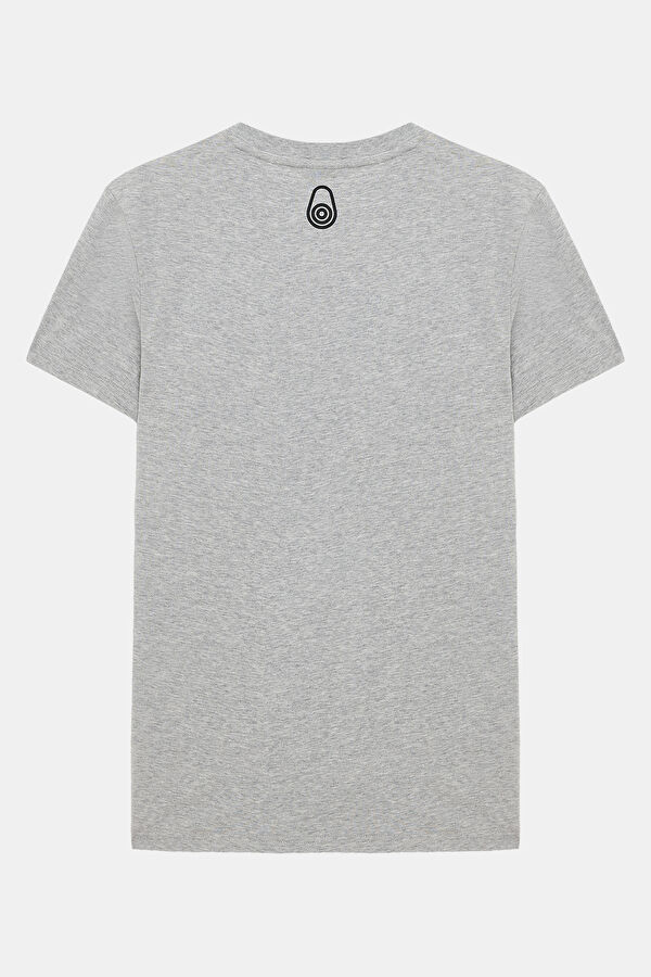 Grey Melange Crew Neck Men's T-Shirt 2