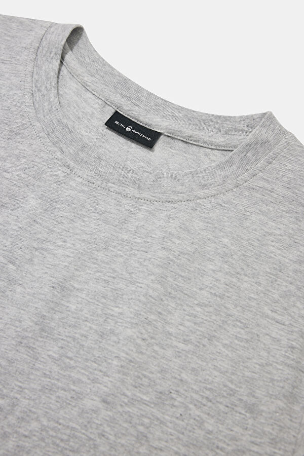 Grey Melange Crew Neck Men's T-Shirt 3