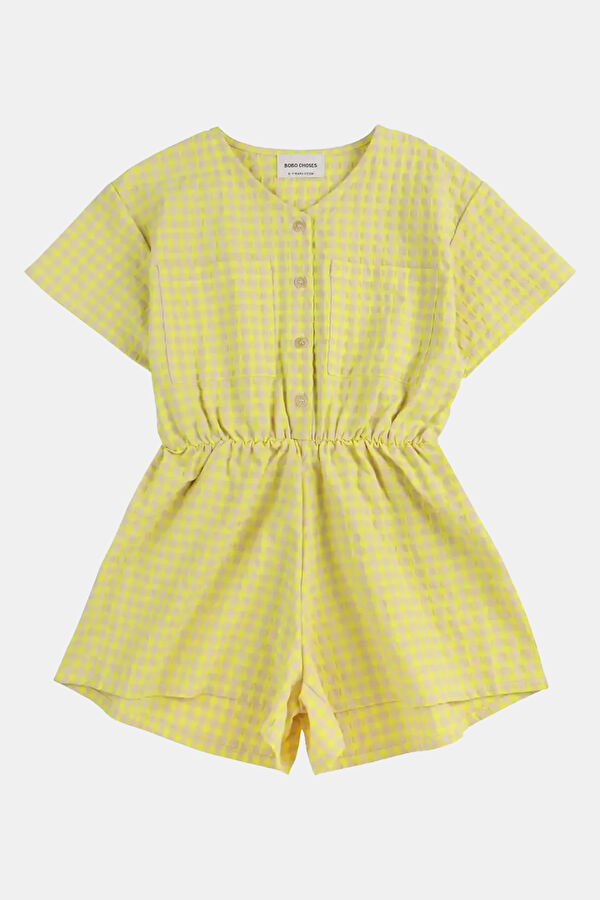 Red Buttoned Children's Jumpsuit