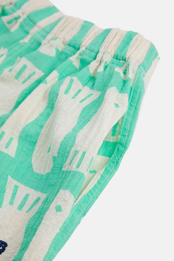 Light Green Kids Shorts 3
