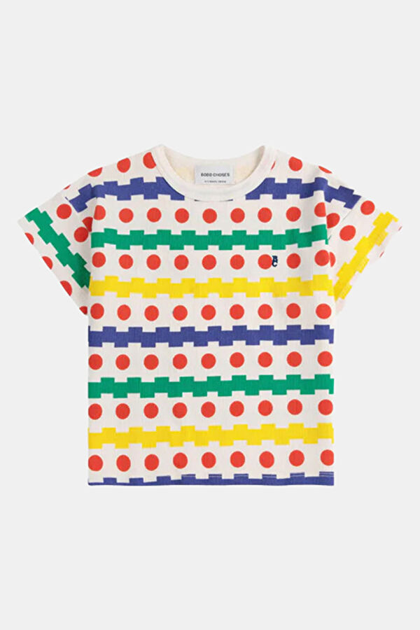 White Crew Neck Kids T-Shirt