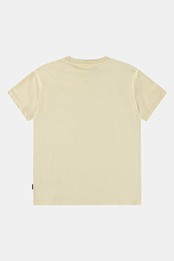 Bej O Yaka Çocuk T-Shirt 2