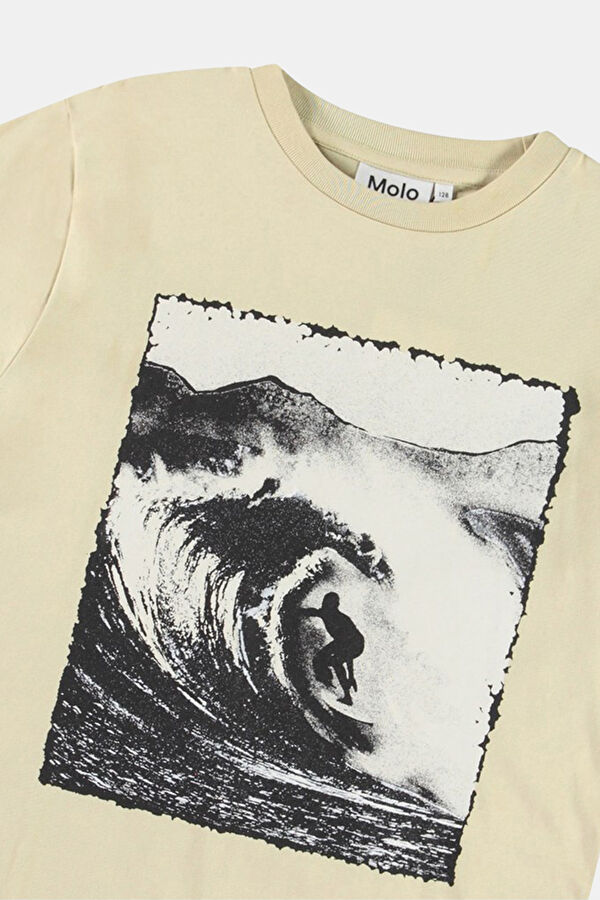 Bej O Yaka Çocuk T-Shirt 3