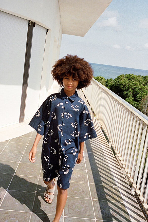 Navy Blue Kids Shorts 2