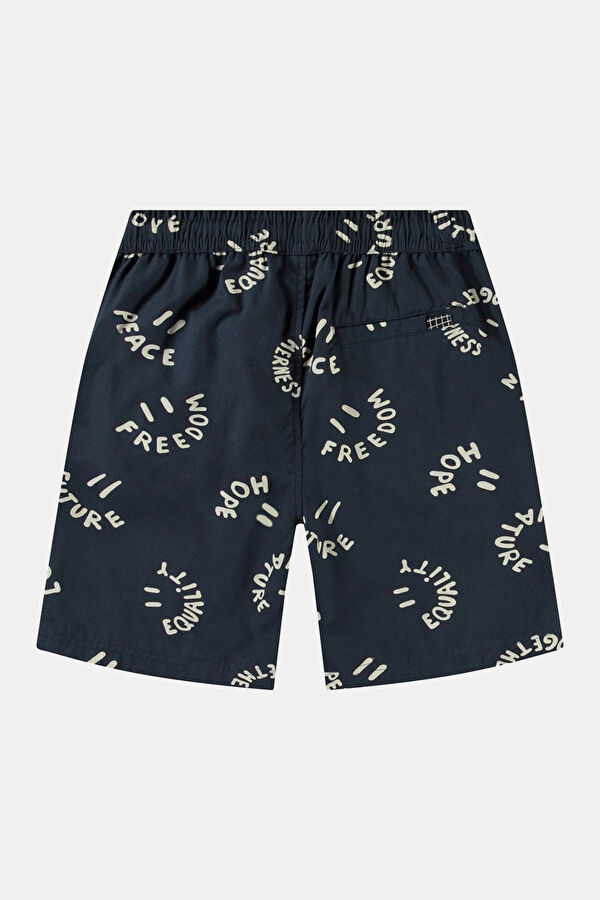 Navy Blue Kids Shorts 4