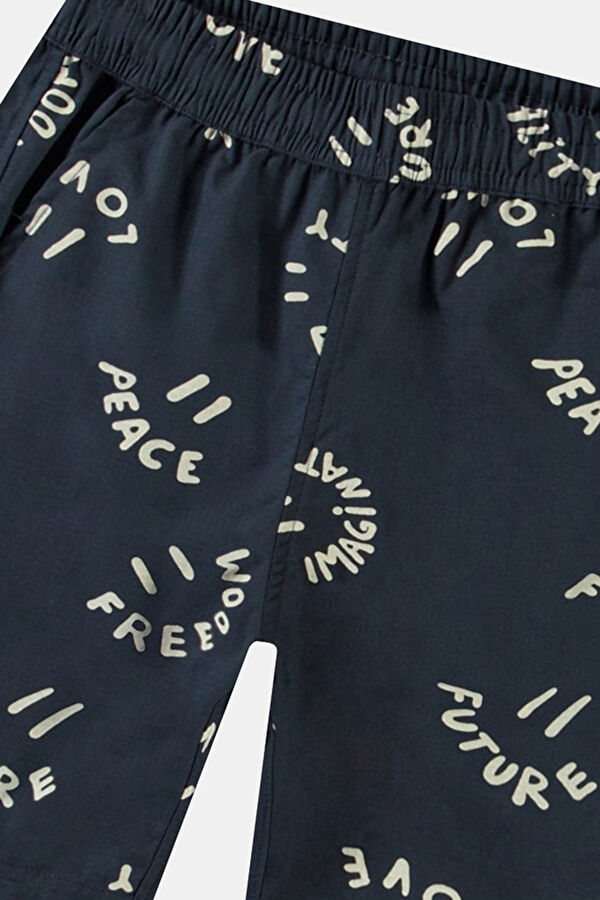 Navy Blue Kids Shorts 5