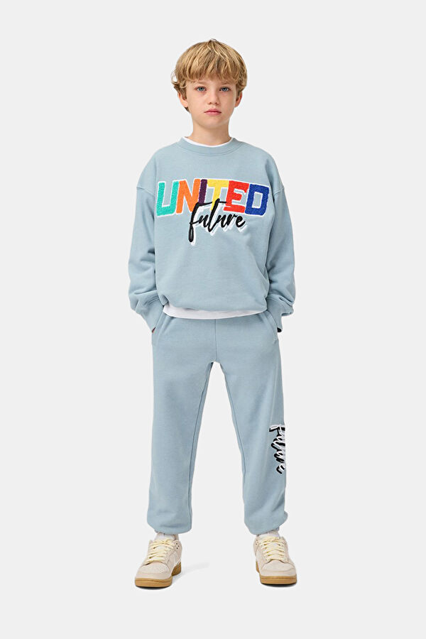 Açık Mavi O Yaka Çocuk Sweatshirt 5