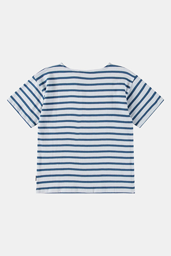 Navy Crew Neck Kids T-Shirt 2