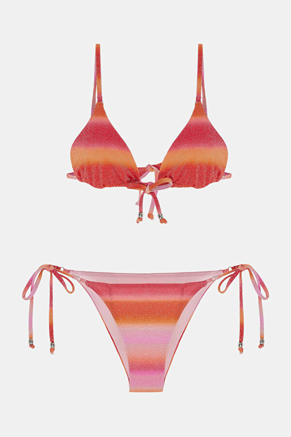 Açık Pembe Bağlamalı Kadın Bikini 4