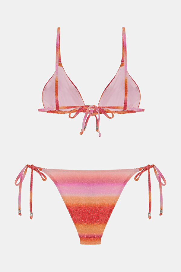 Açık Pembe Bağlamalı Kadın Bikini 5