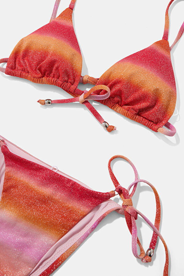 Açık Pembe Bağlamalı Kadın Bikini 6